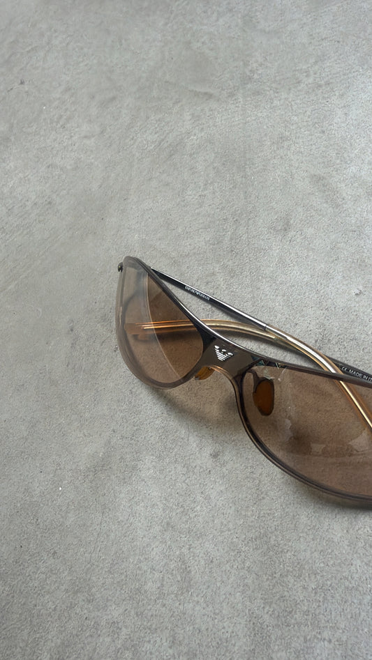 Emporio Armani Brown Wrap Sunglasses