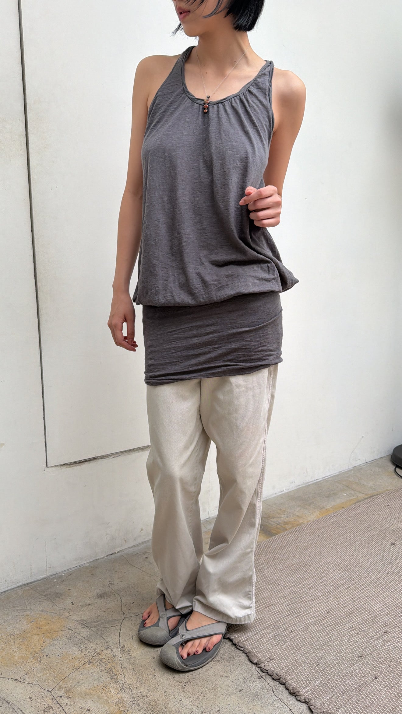 Sisley Draped Long Tank Dress