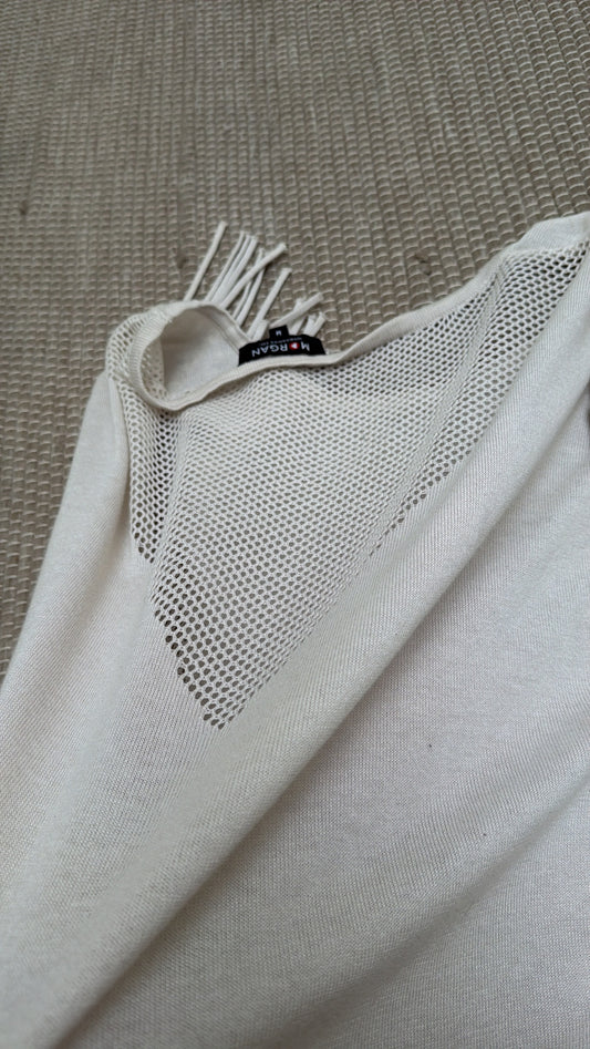 French brand cotton mesh panel top