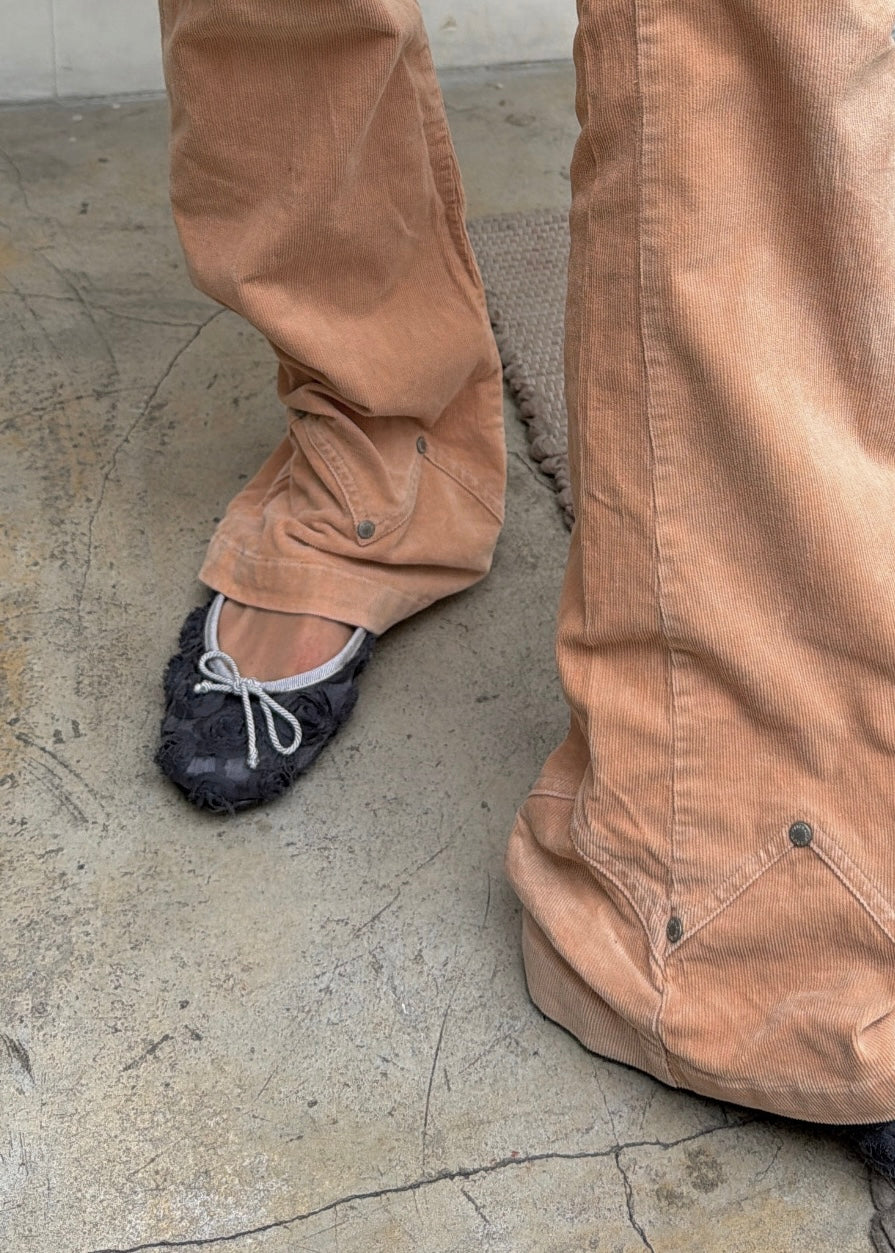 Corduroy flared pants