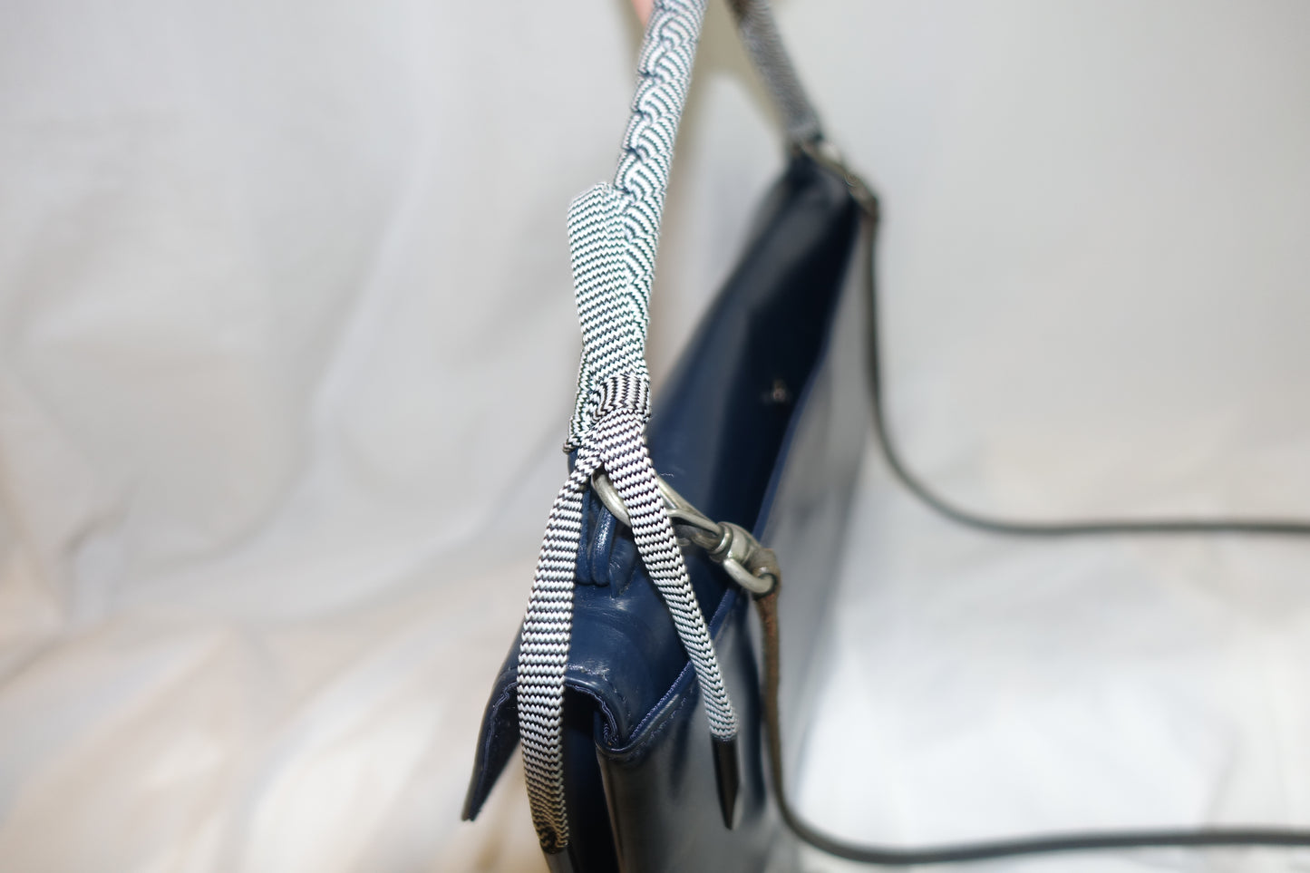 Dries Van Noten leather fold-over bag