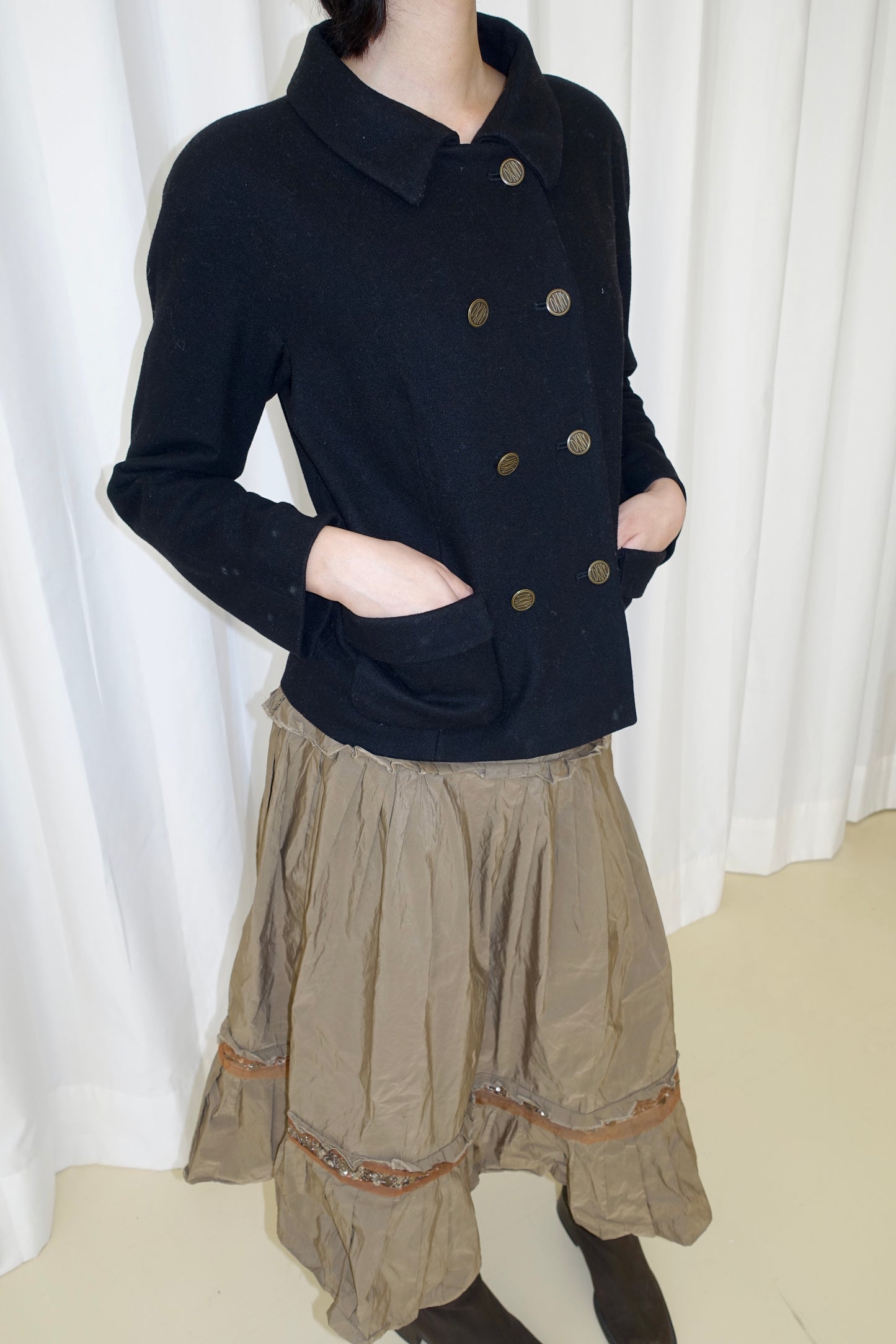 Vintage army green skirt