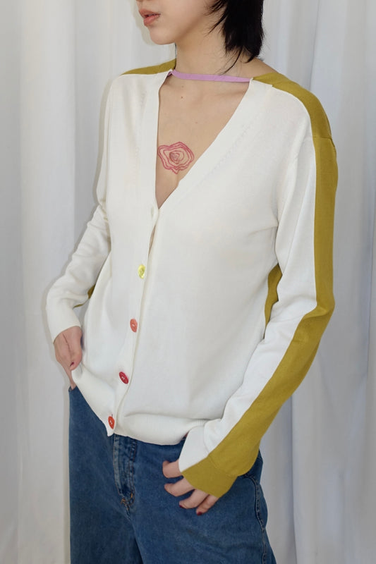 Paul Smith two-tone cardigan