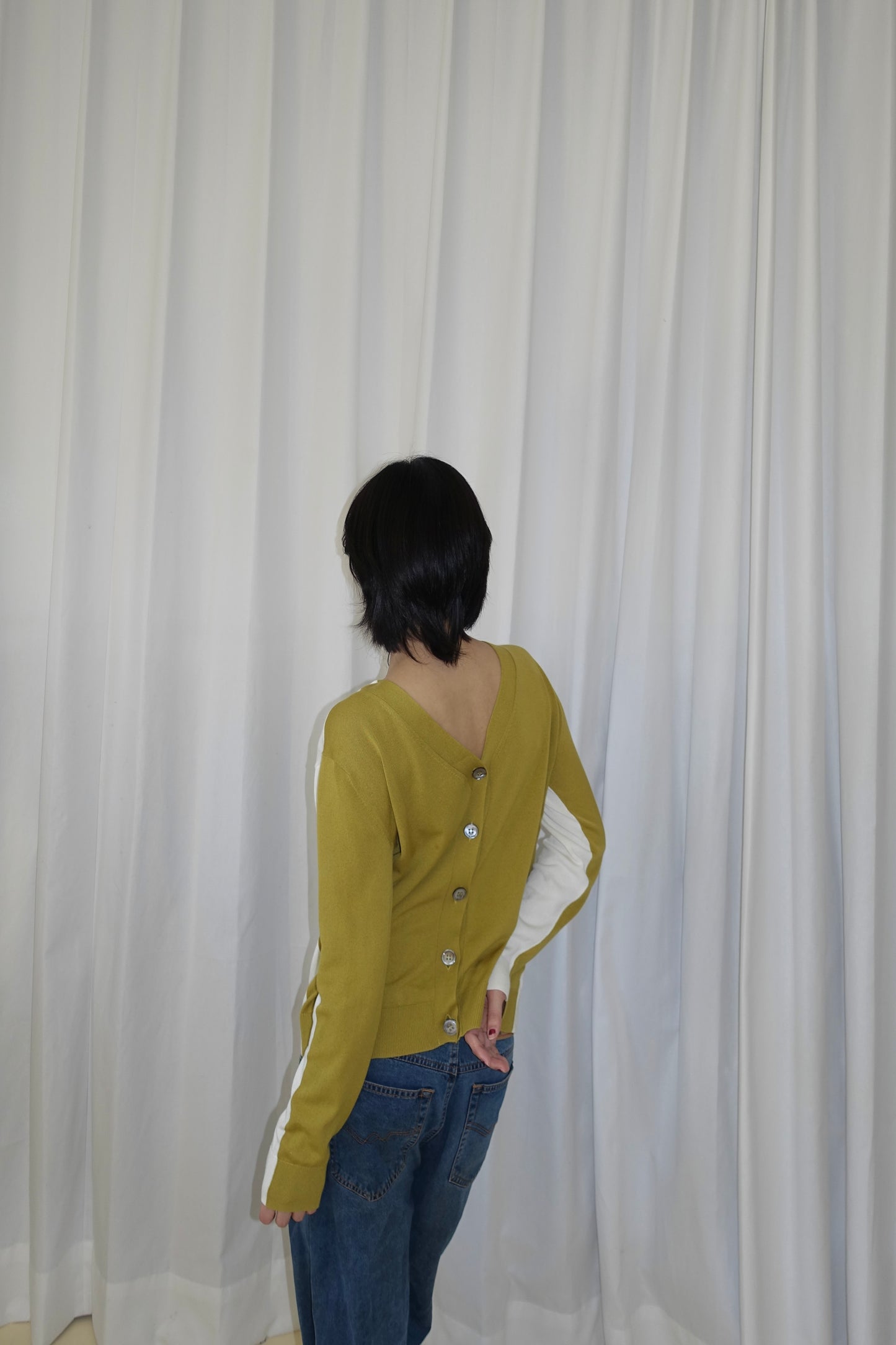 Paul Smith two-tone cardigan