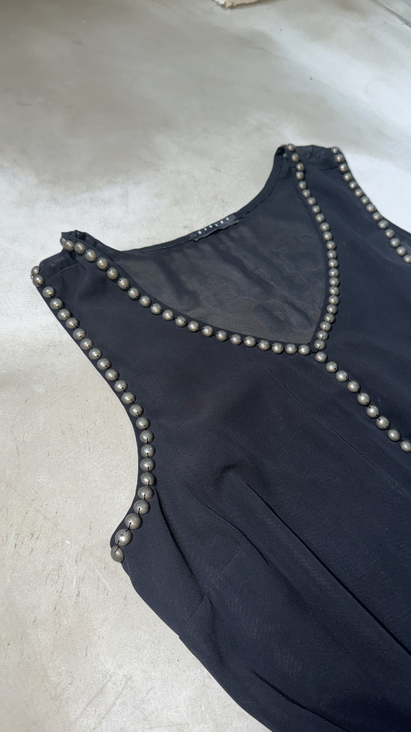 Sisley Studded Sheer Tank Top