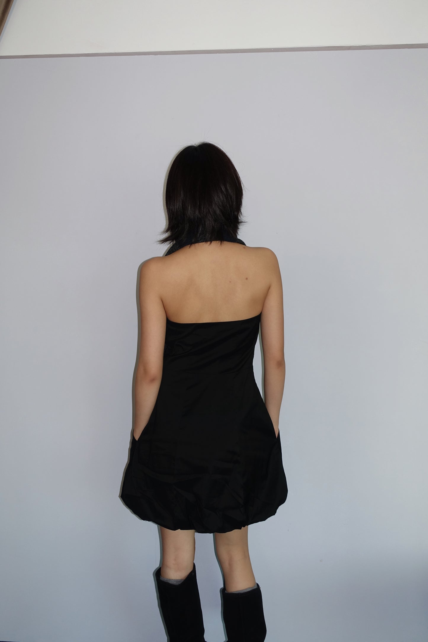 Armani Exchange strapless dress
