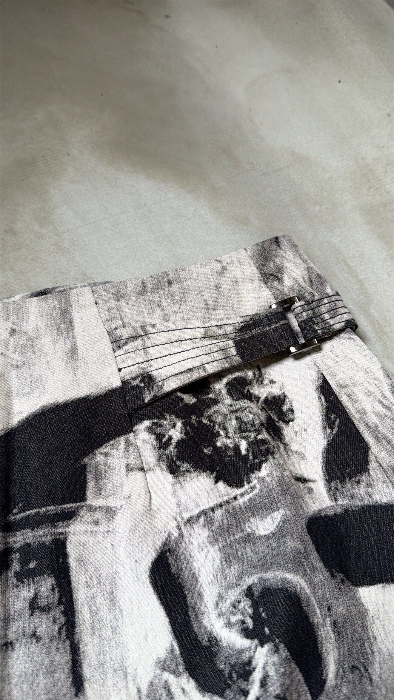 Abstract Print Skirt
