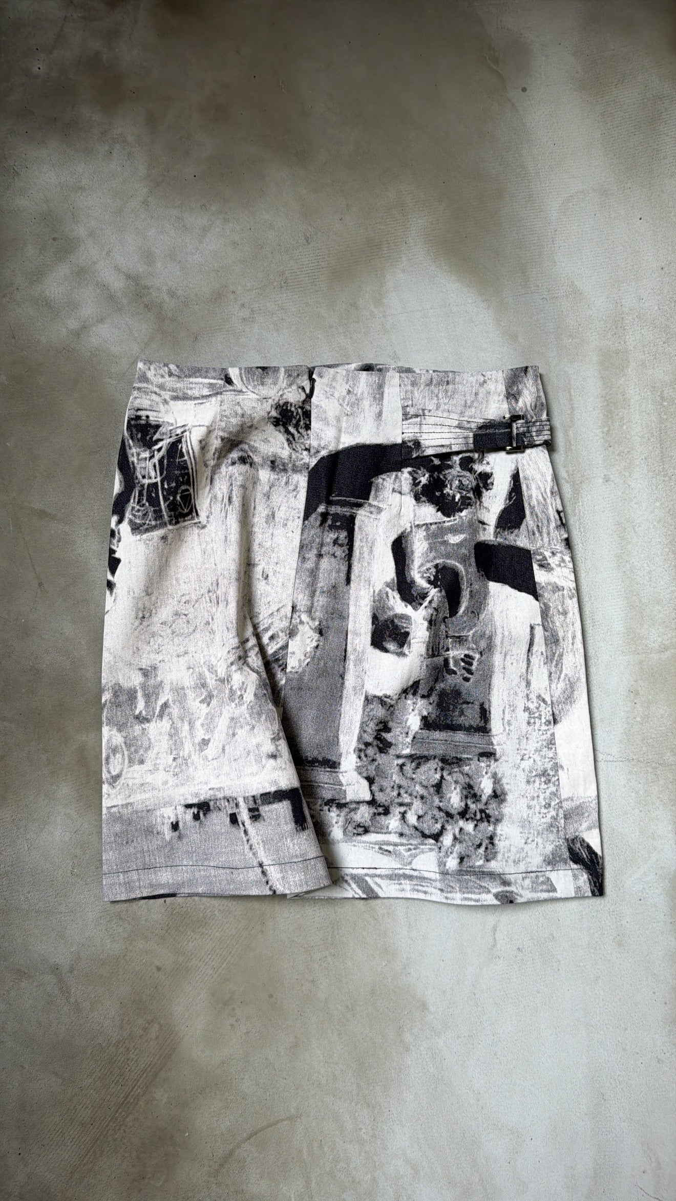 Abstract Print Skirt