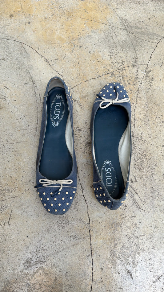 TOD's Bow Ballet Flats