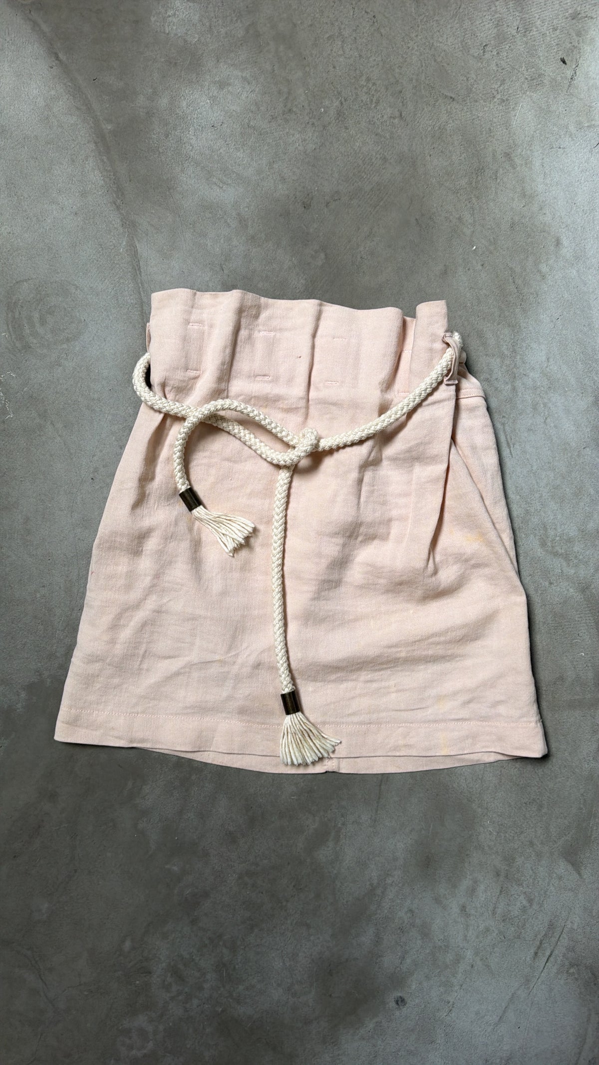 See by Chloé Pale Pink Rope-Tie Mini Skirt