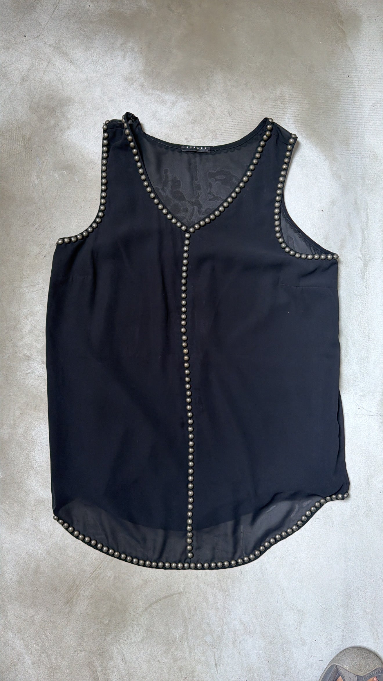 Sisley Studded Sheer Tank Top