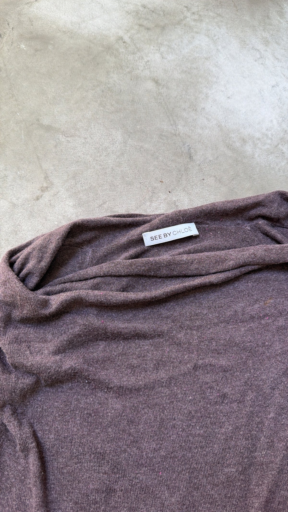 See by Chloe Draped Off Knit Top
