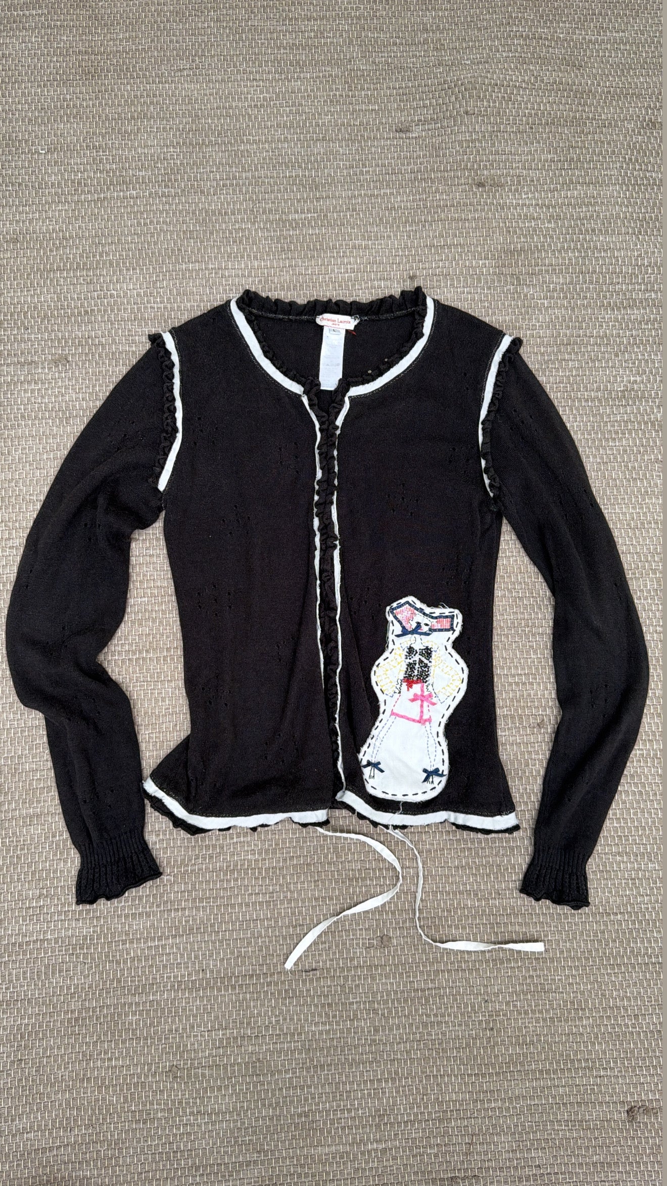 Christian Lacroix Bow Doll Cardigan