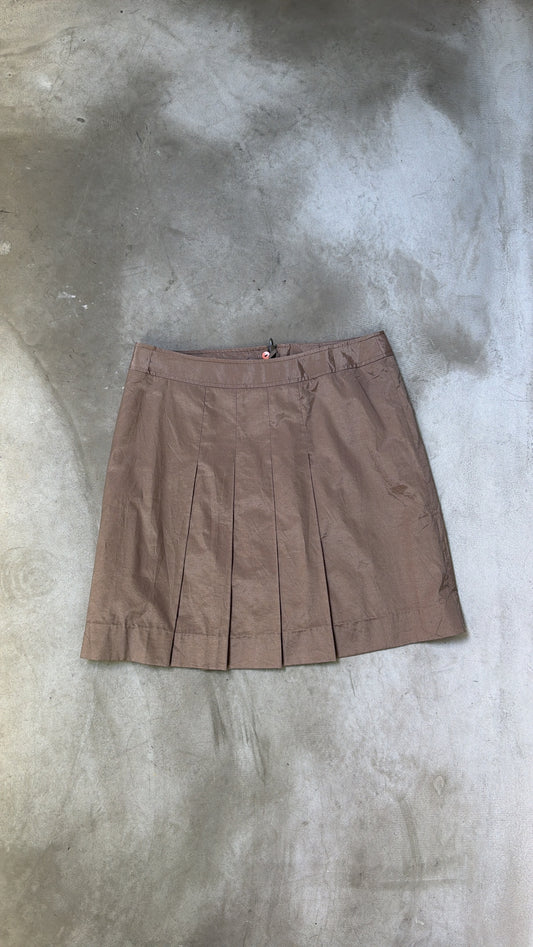Caramel Pleated Skirt