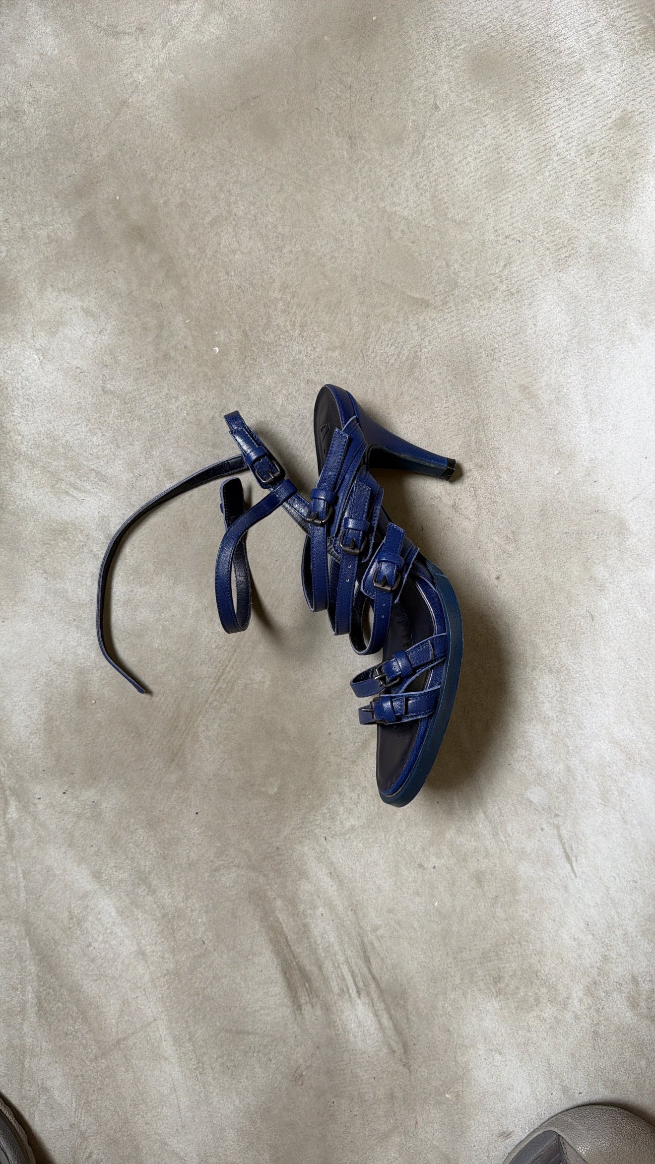 A.F. Vandevorst Blue Leather Heels
