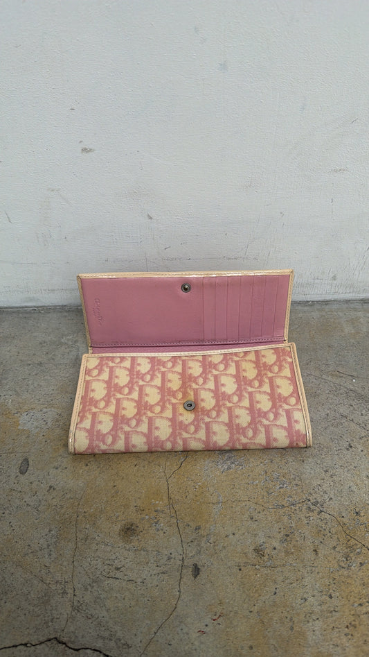 "2" Dior pink wallet 粉色印花長夾