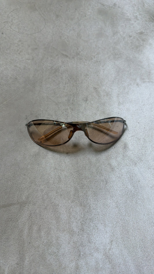 Emporio Armani Brown Wrap Sunglasses