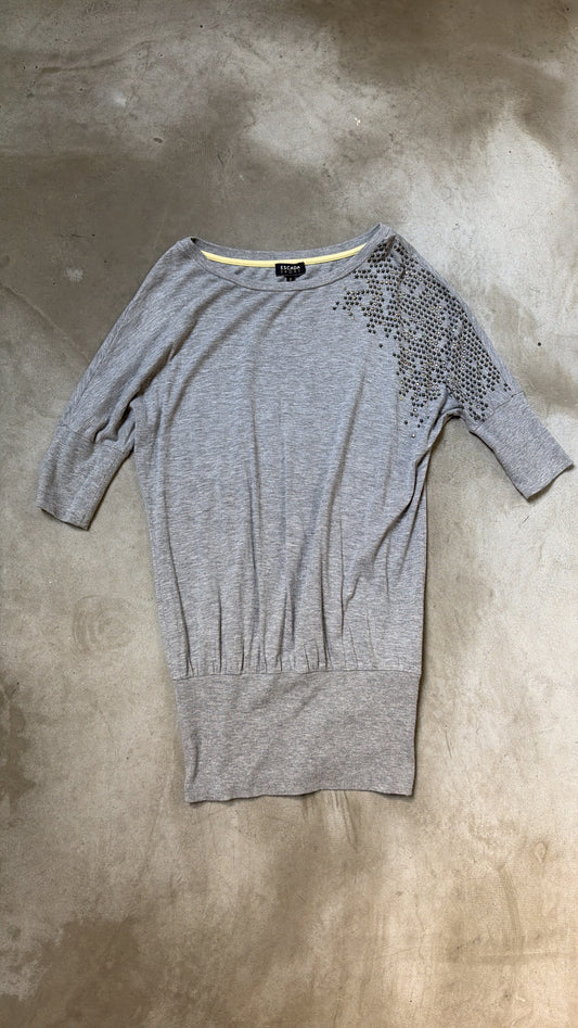 Grey Knit Top