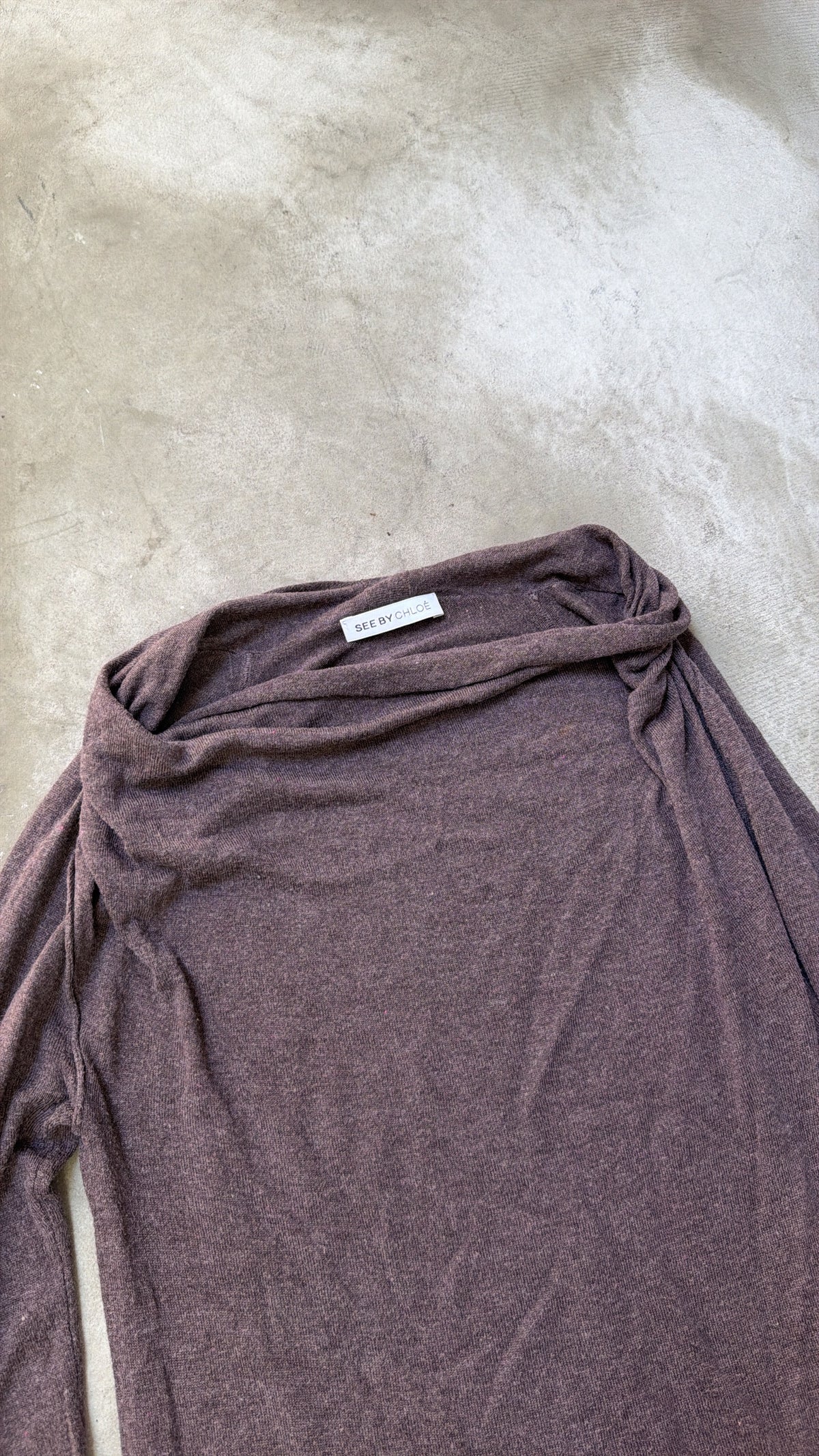 See by Chloe Draped Off Knit Top