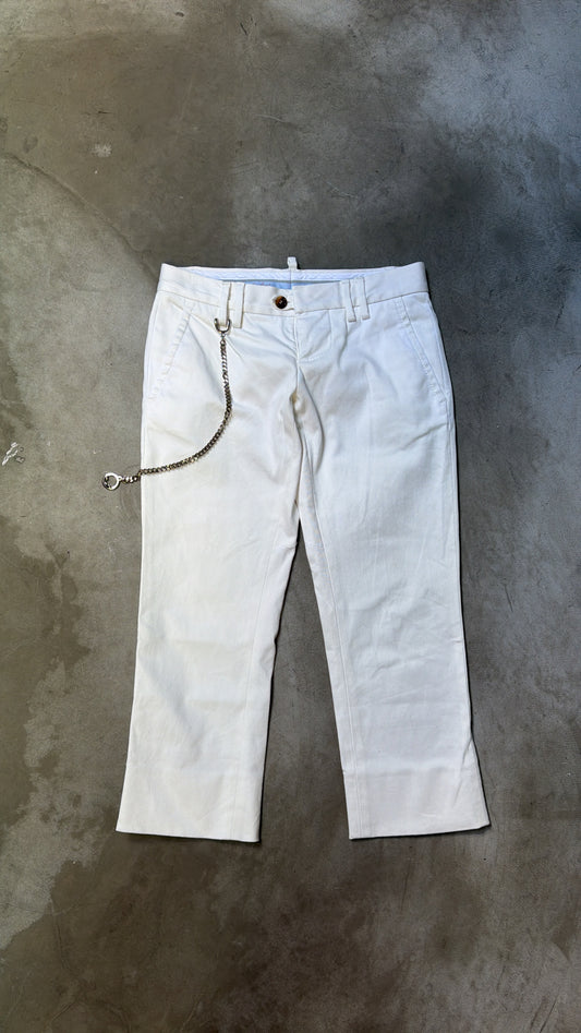 DSQUARED2 White Capri Pants