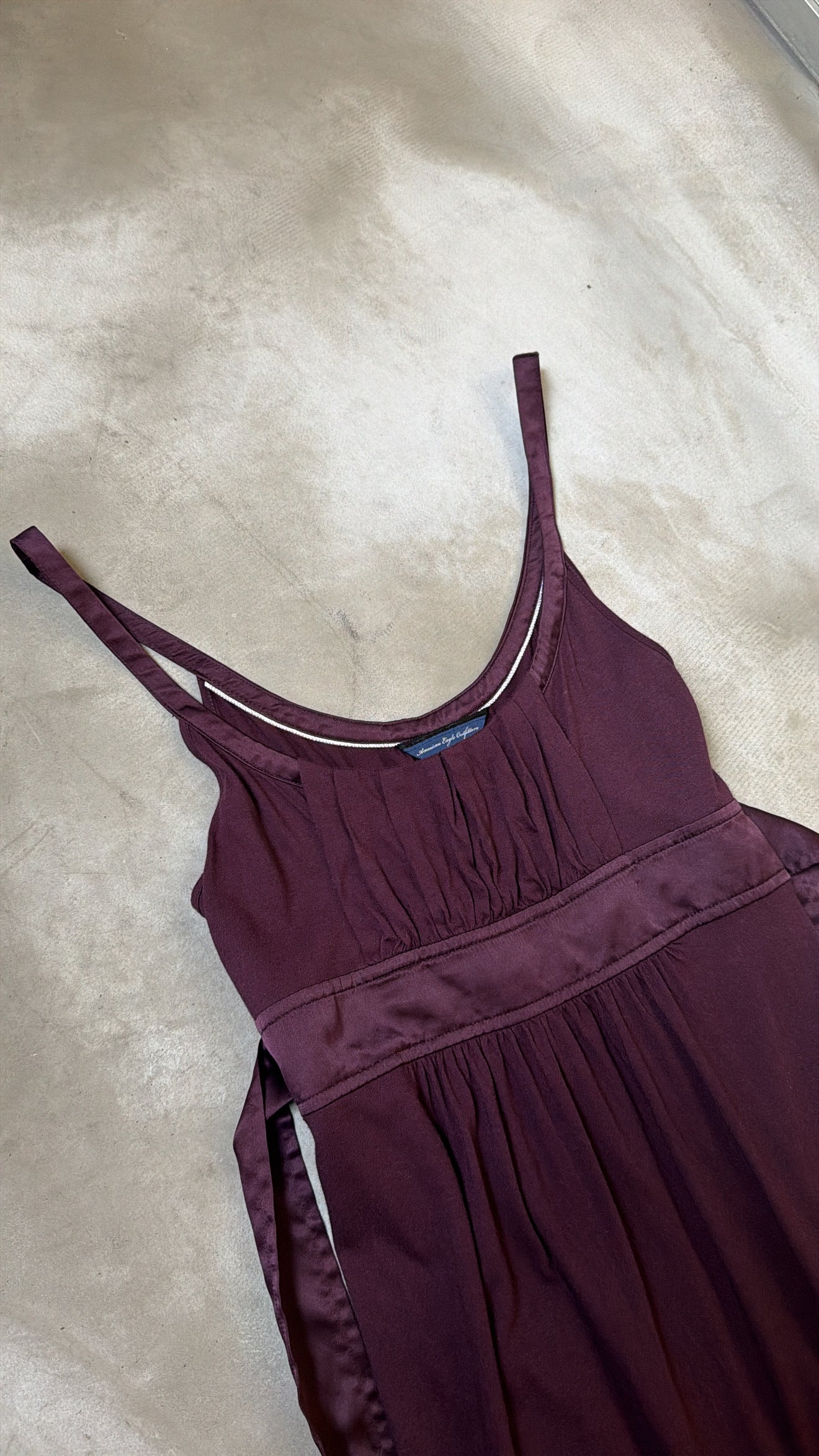 Wine Red Cotton dress