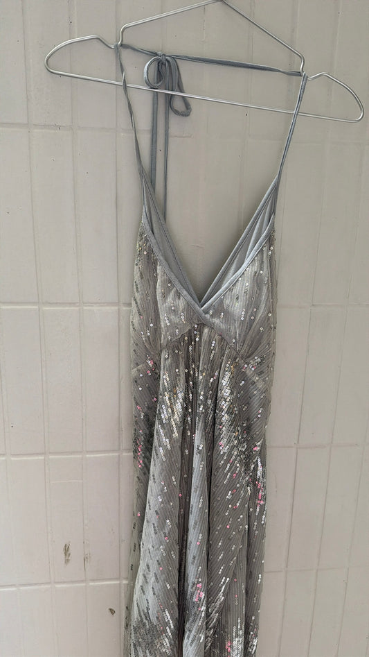 Sky Blue Sequin Dress
