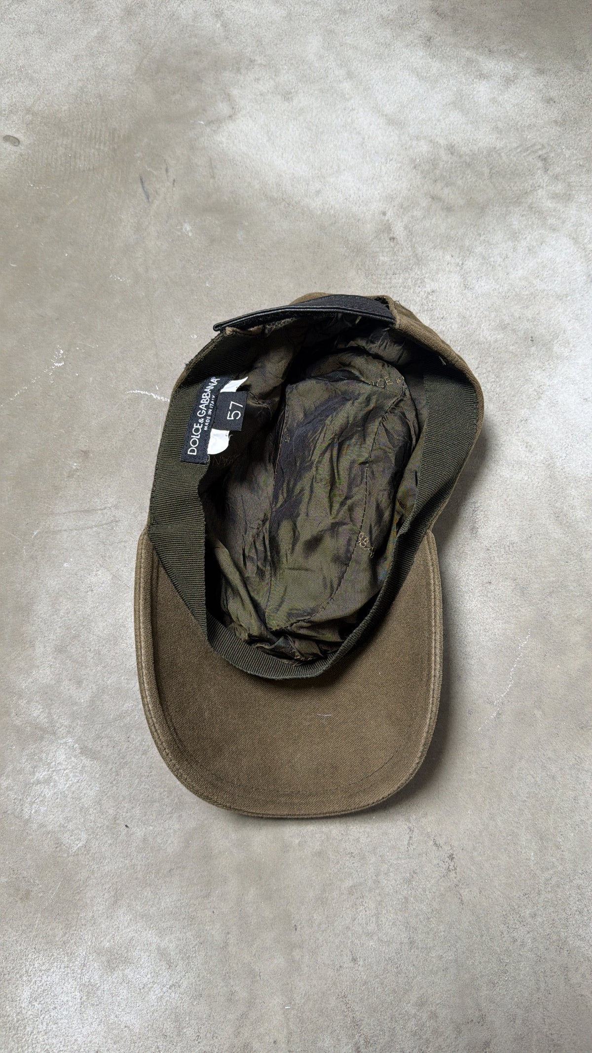 D&G Hunter Green Military Cap