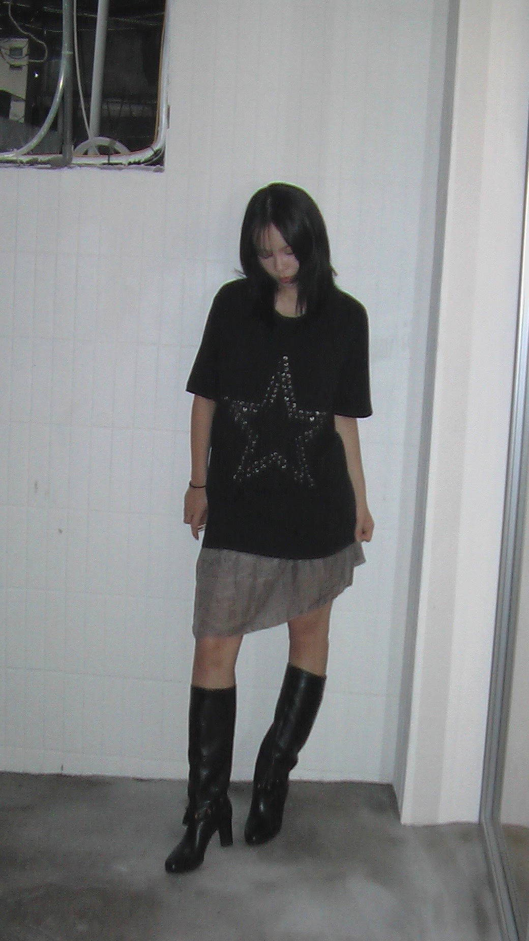 DIESEL Oversized Lace-up Star Top