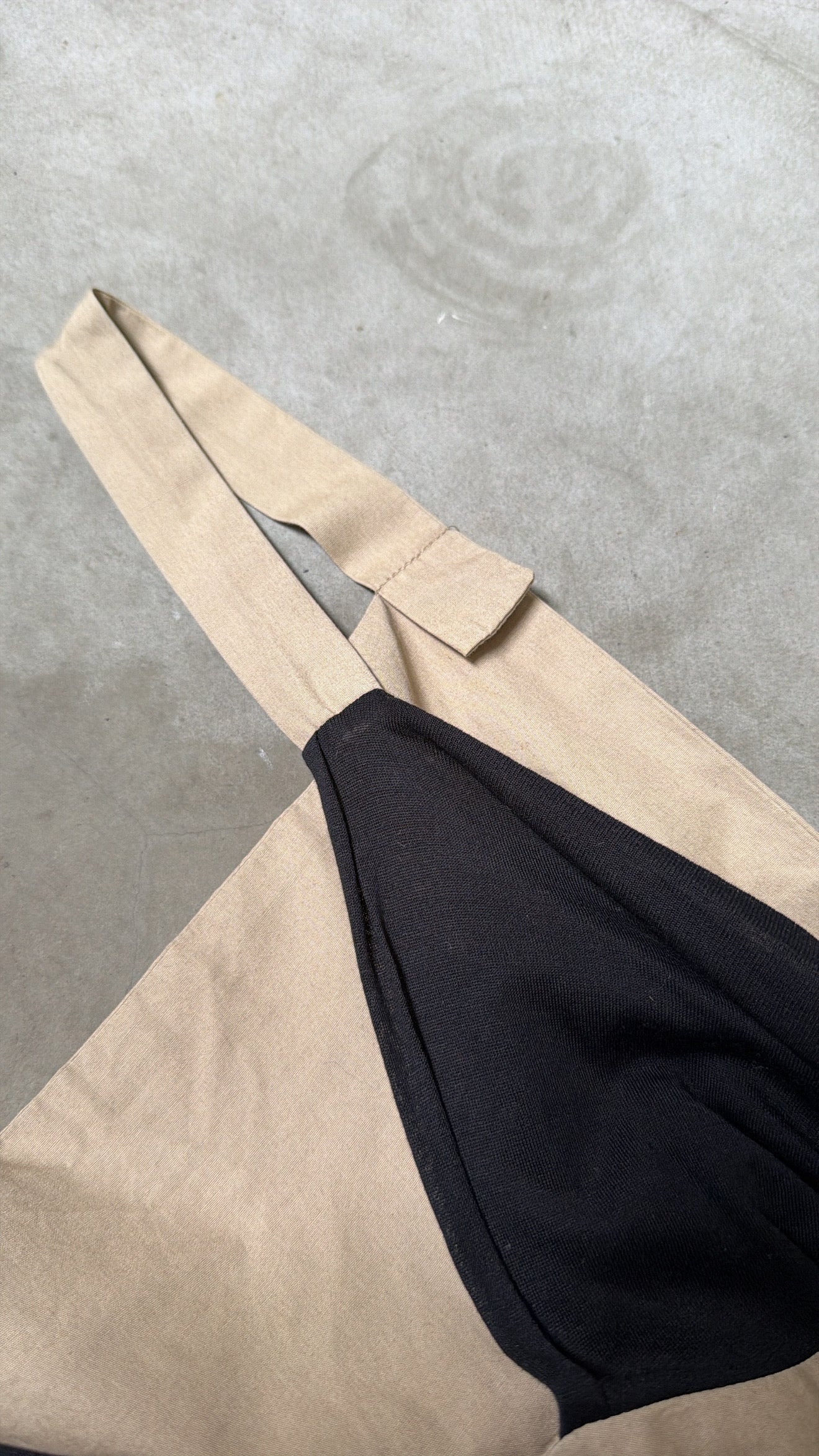 Albert Ferreti Black&Beige Cotton Dress