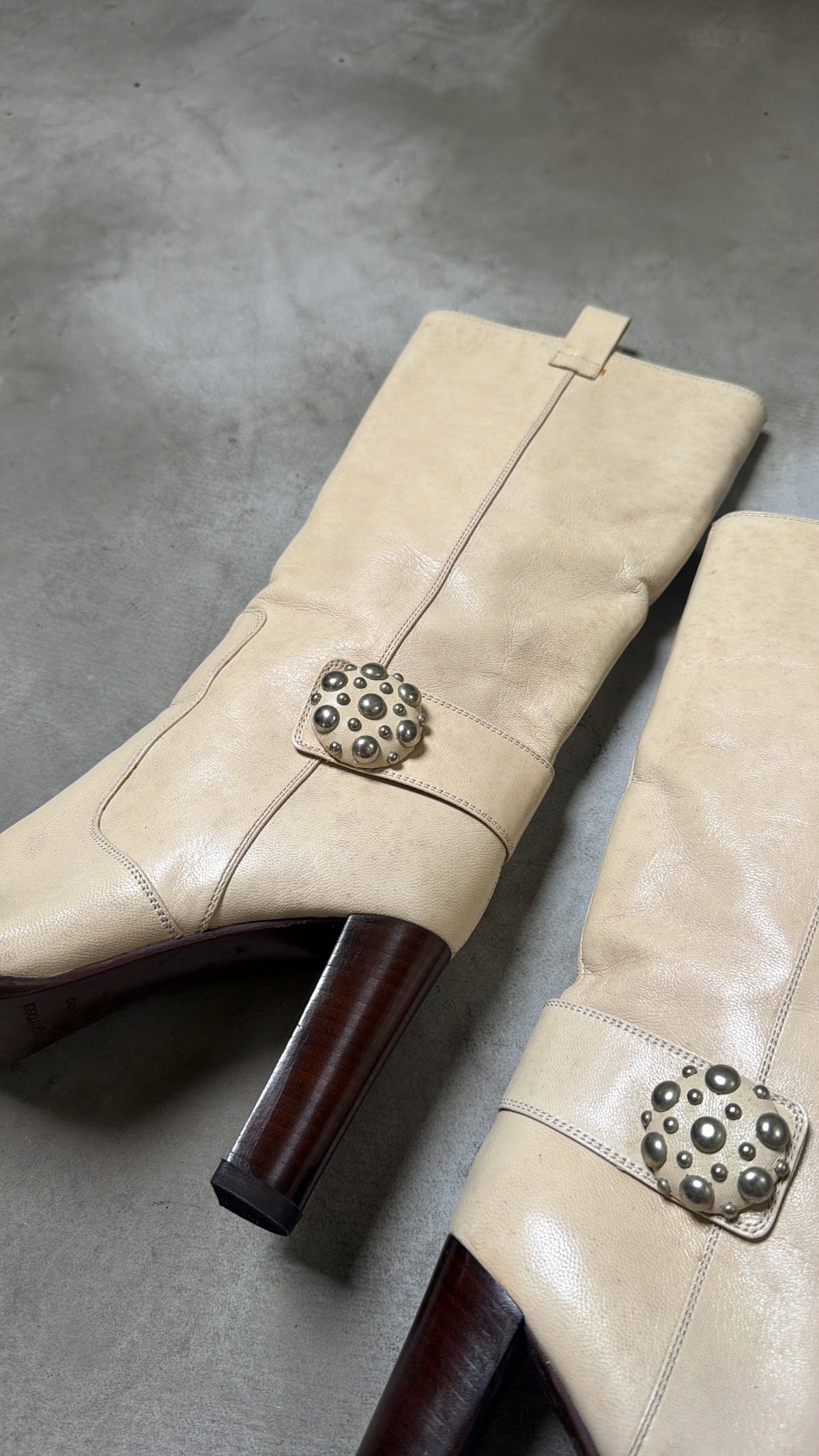 White Leather Boots