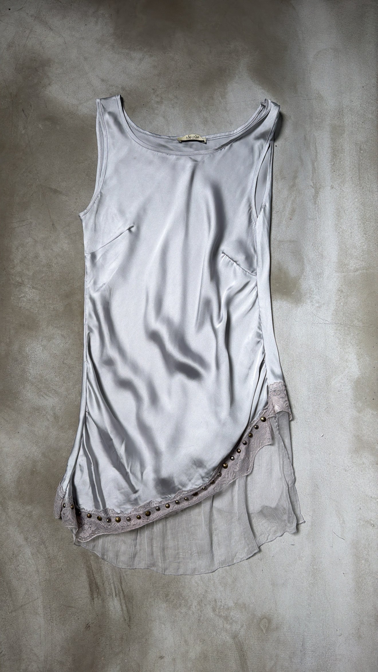 Italian-made Silk Grey Dress