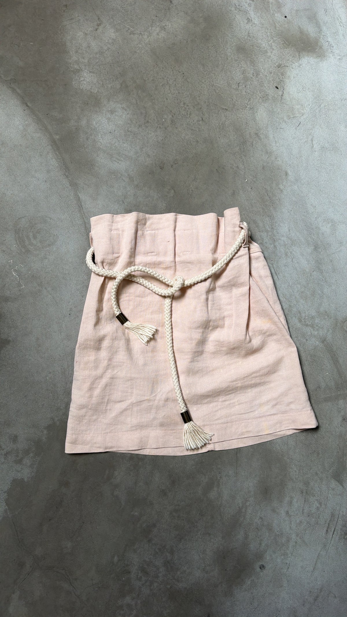 See by Chloé Pale Pink Rope-Tie Mini Skirt
