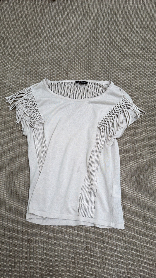 French brand cotton mesh panel top