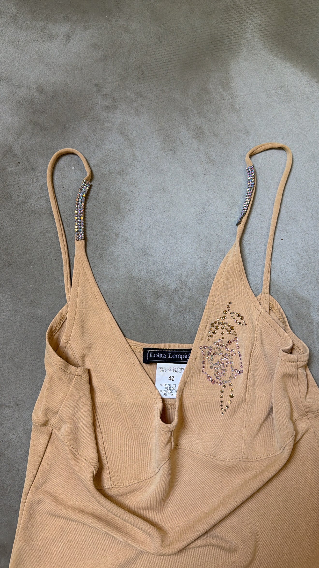 French-Made Nude Camisole