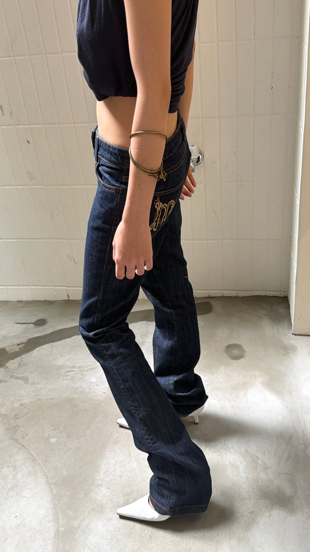Morgan de Toi Low-Rise Bootcut Jeans