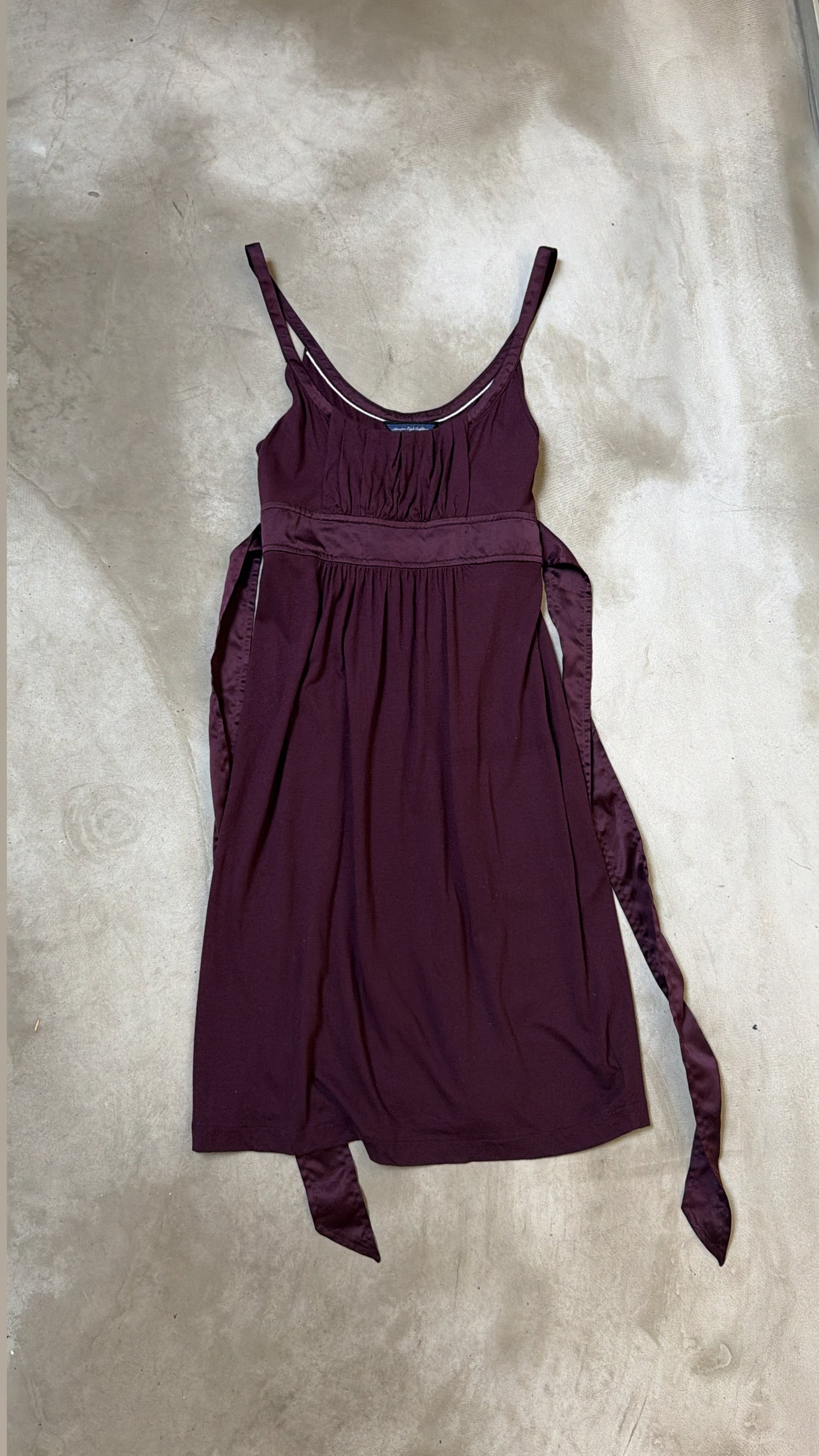 Wine Red Cotton dress
