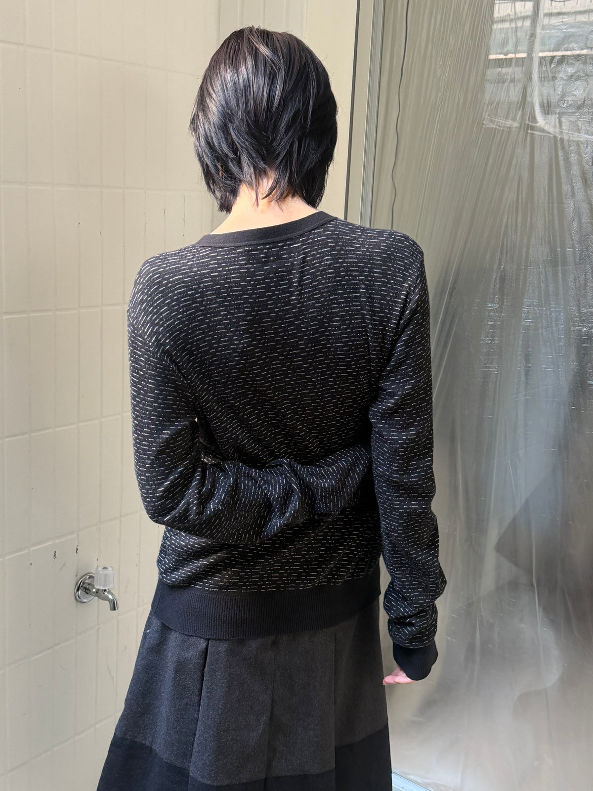 Agnes b. Black Knit Cardigan