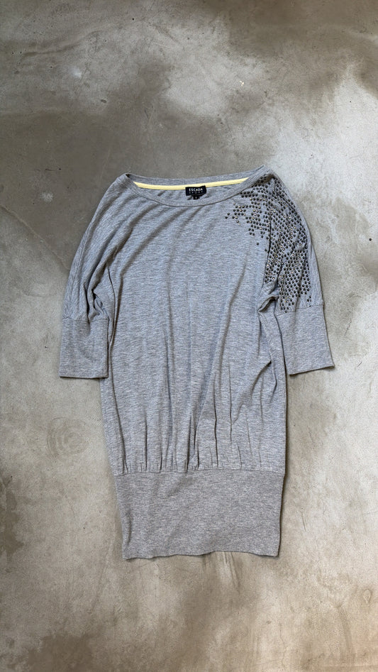 Grey Knit Top