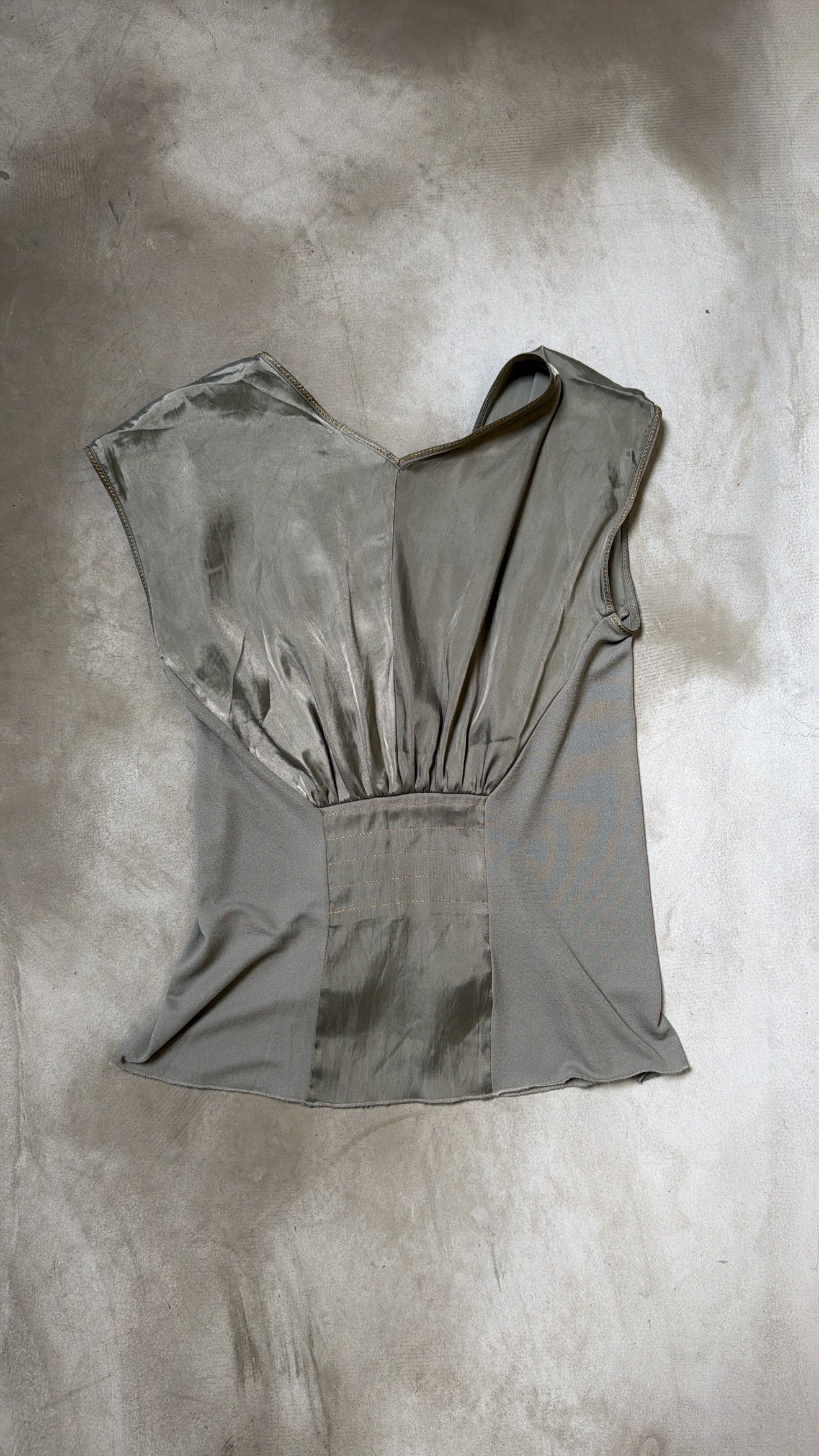 Sage Green Silk Top