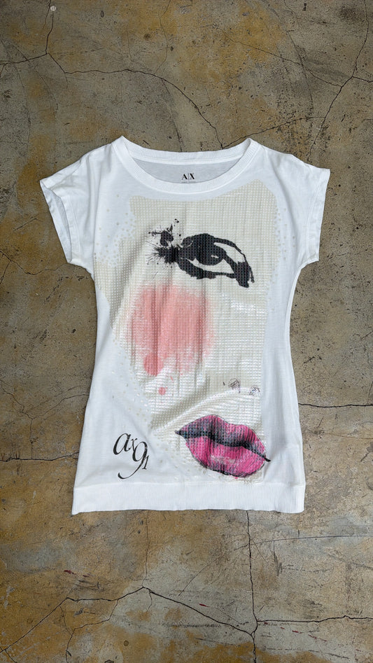 Armani Exchange Face Print Top