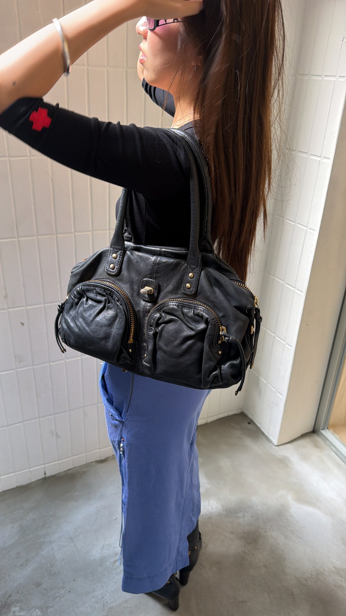 Botkier Black Leather Bag