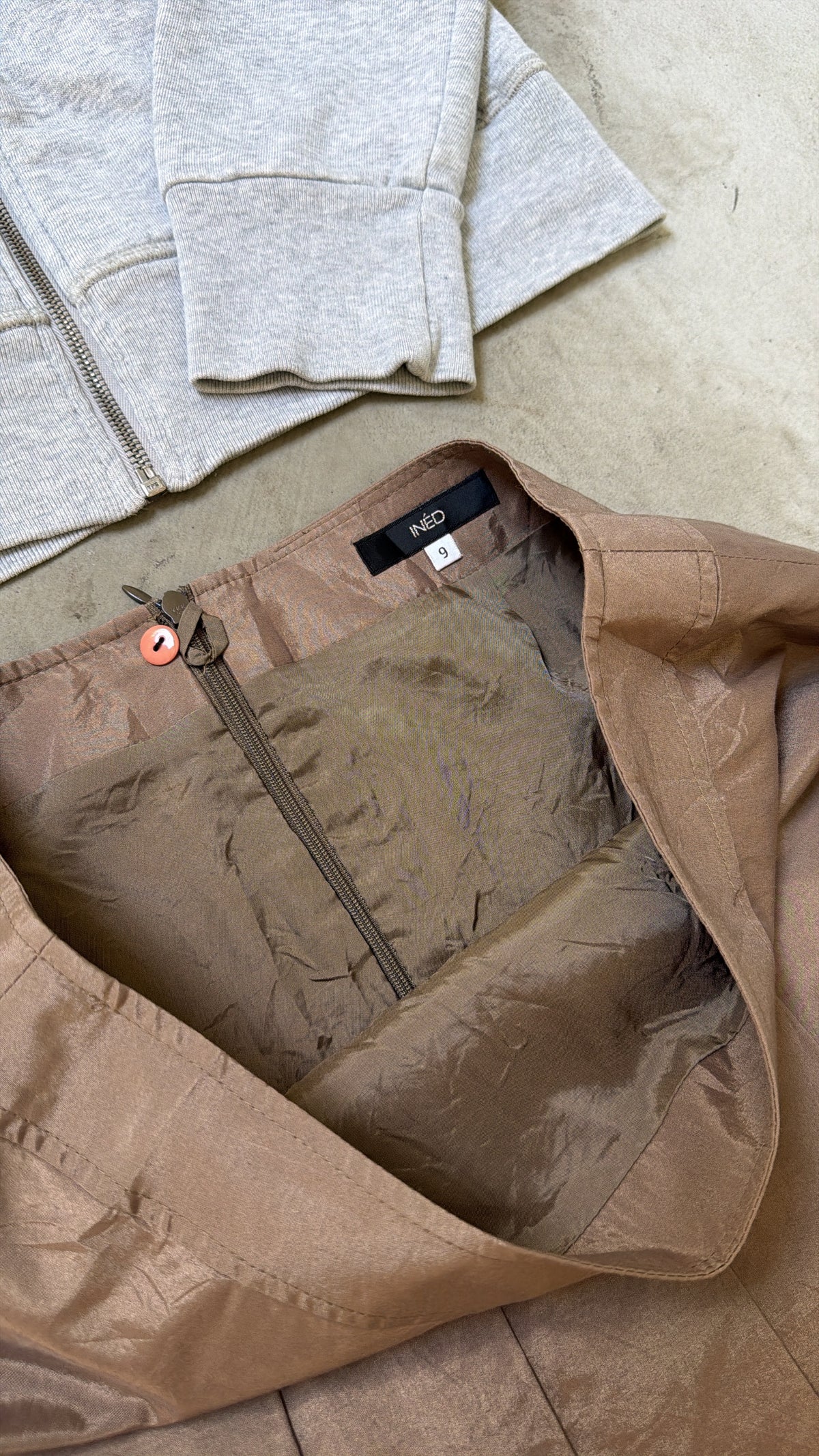 Caramel Pleated Skirt
