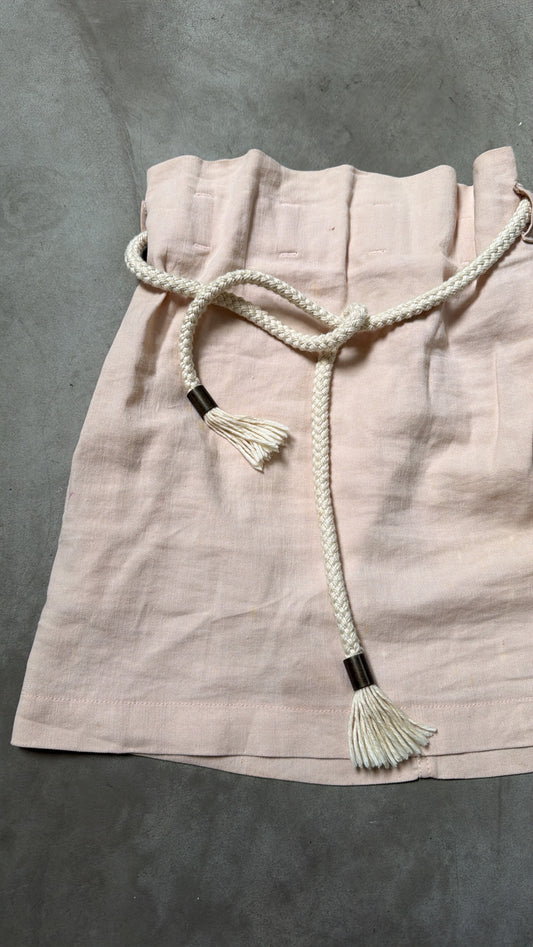 See by Chloé Pale Pink Rope-Tie Mini Skirt