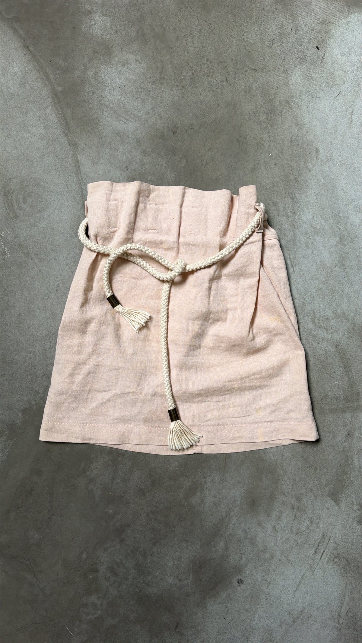 See by Chloé Pale Pink Rope-Tie Mini Skirt