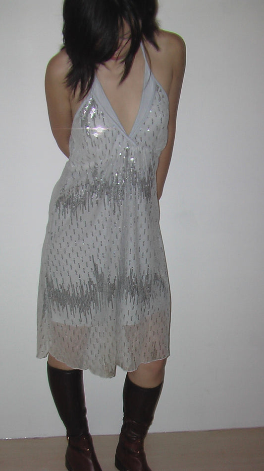 Sky Blue Sequin Dress