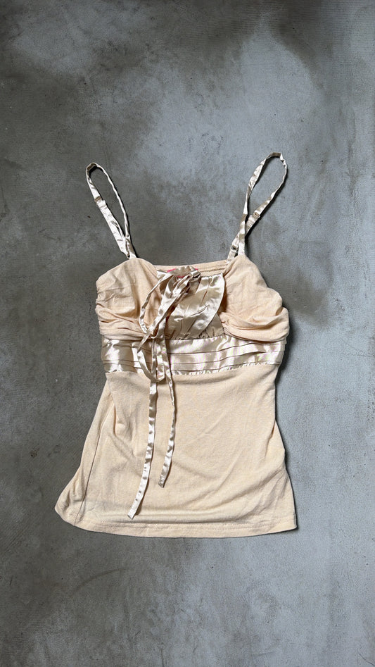 Satin Lace-Up Cami
