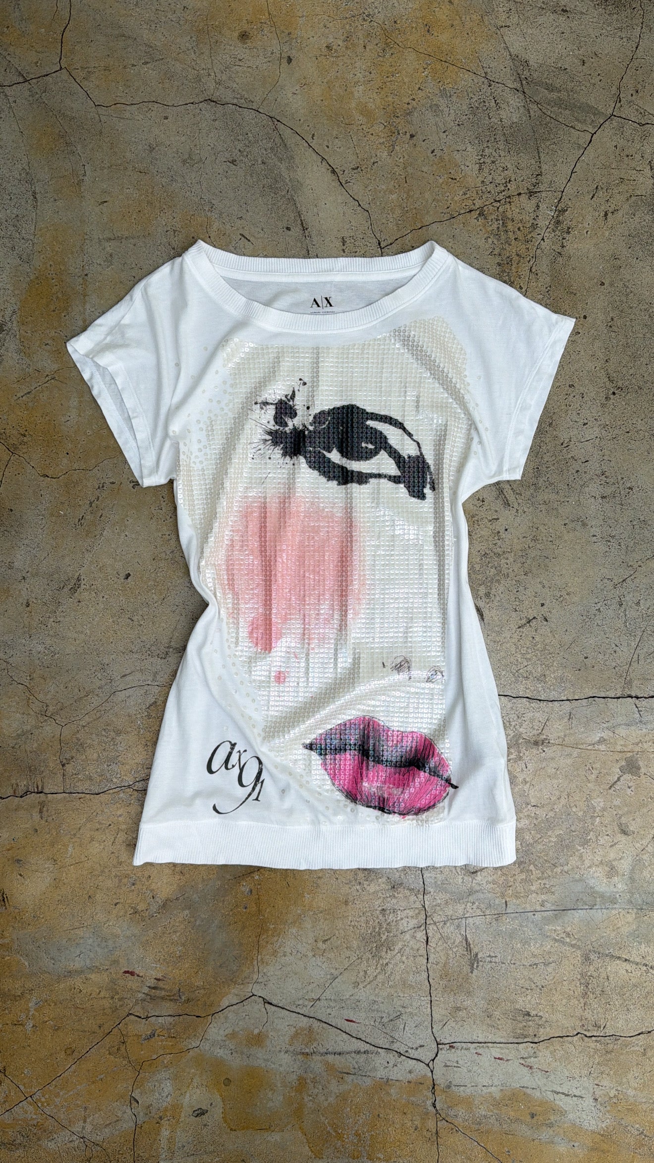 Armani Exchange Face Print Top