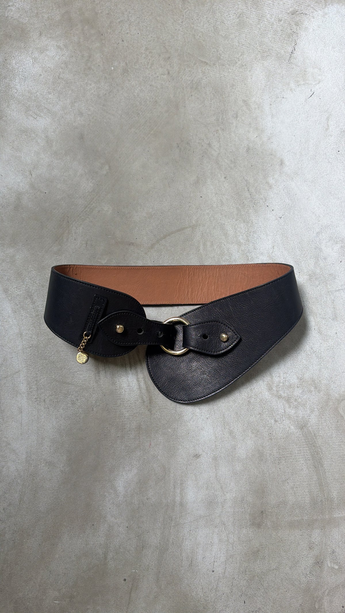 Asymmetrical Wide Waist Belt