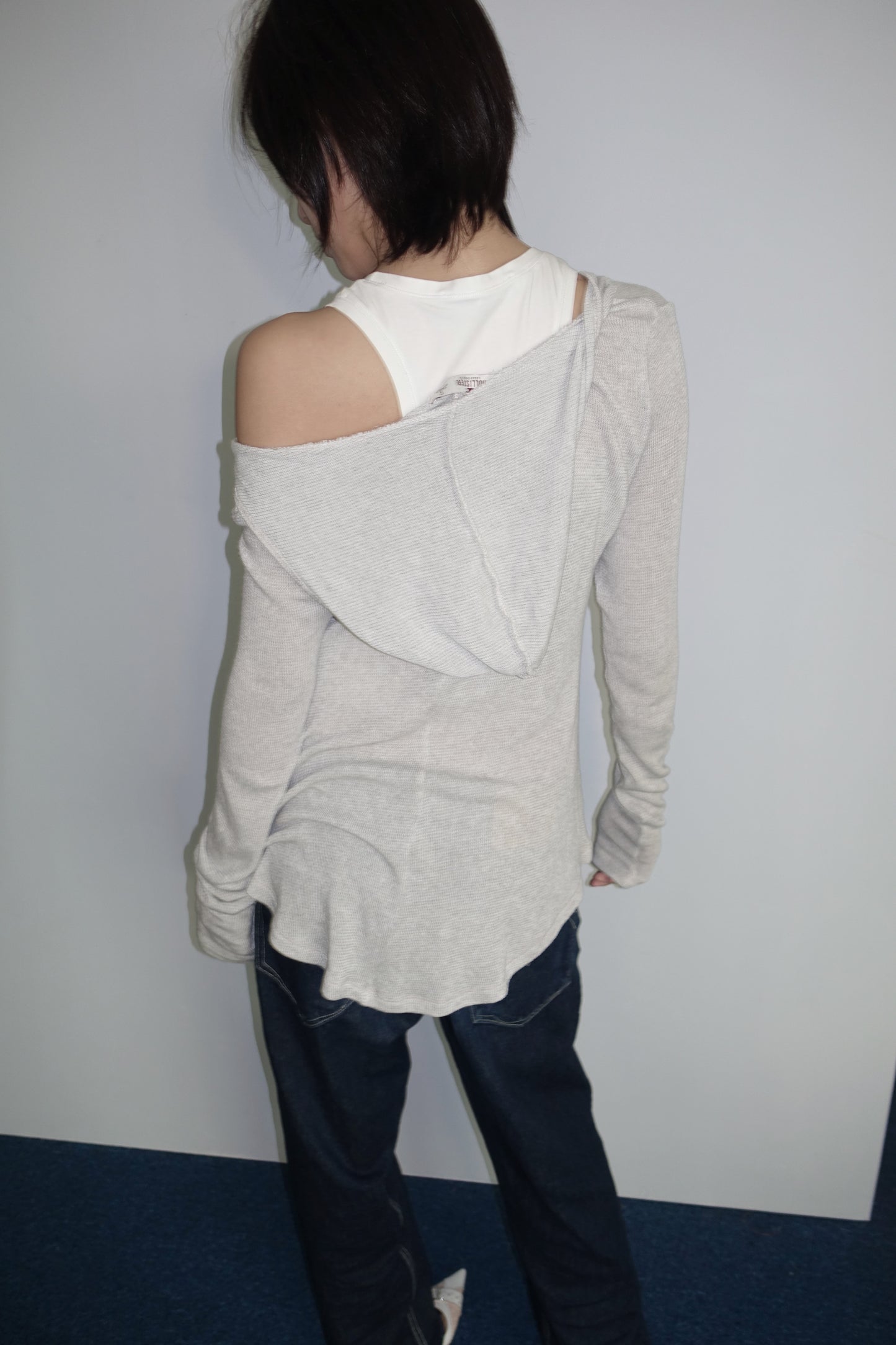 Grey lightweight hoodie