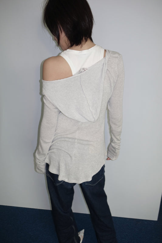 Grey lightweight hoodie